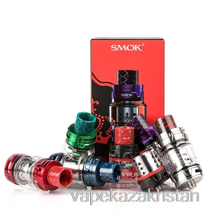 Vape Smoke SMOK TFV12 Prince Sub-Ohm Tank Black w/ Red Spray